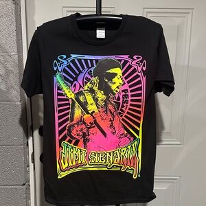 Hanes Black Tee with Vibrant Graphic